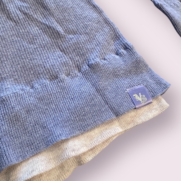 Women's MODA International Lilac Layered Hoodie Long Sleeve Top Sz Medium - Picture 4 of 10